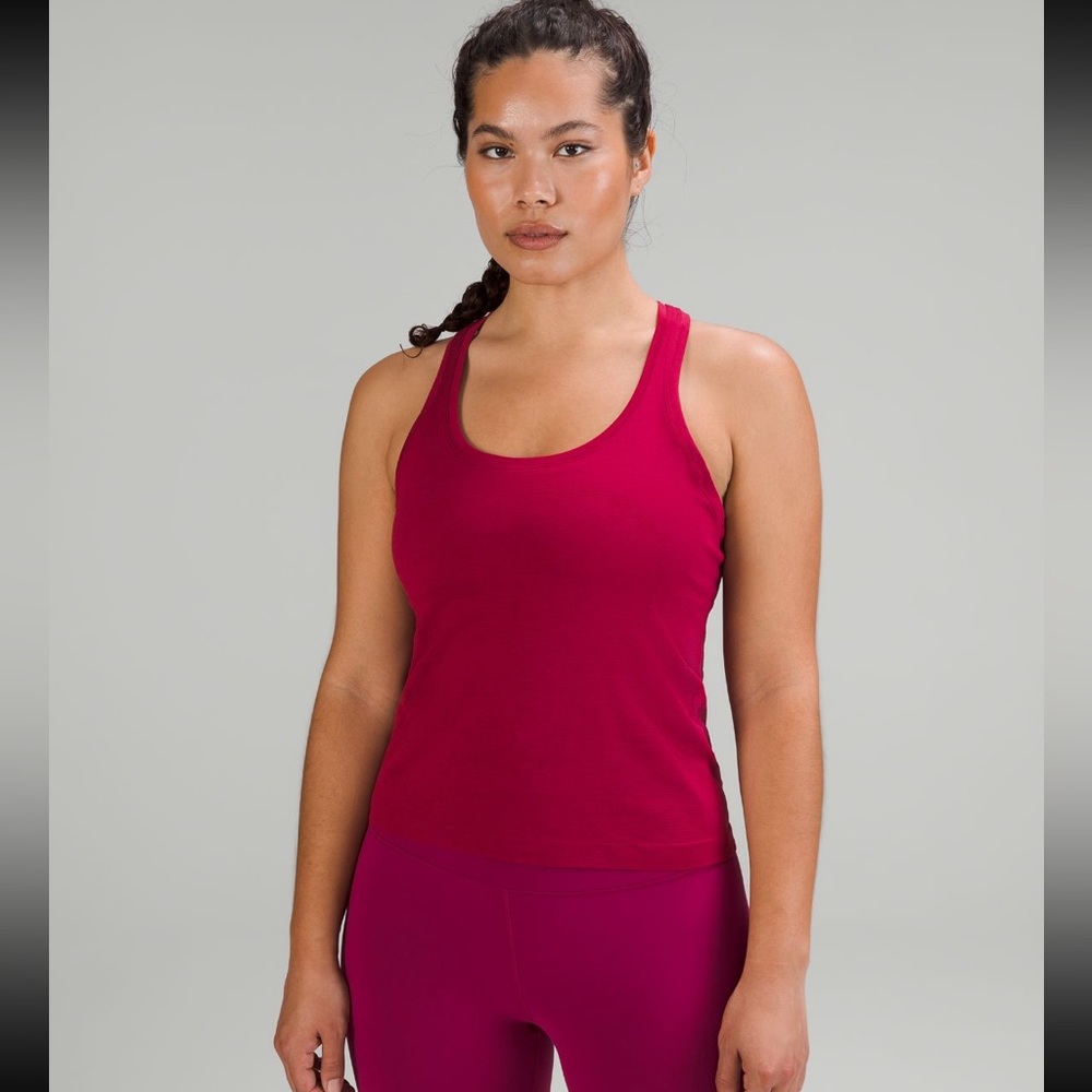 Lululemon Swiftly Tank in Red Merlot